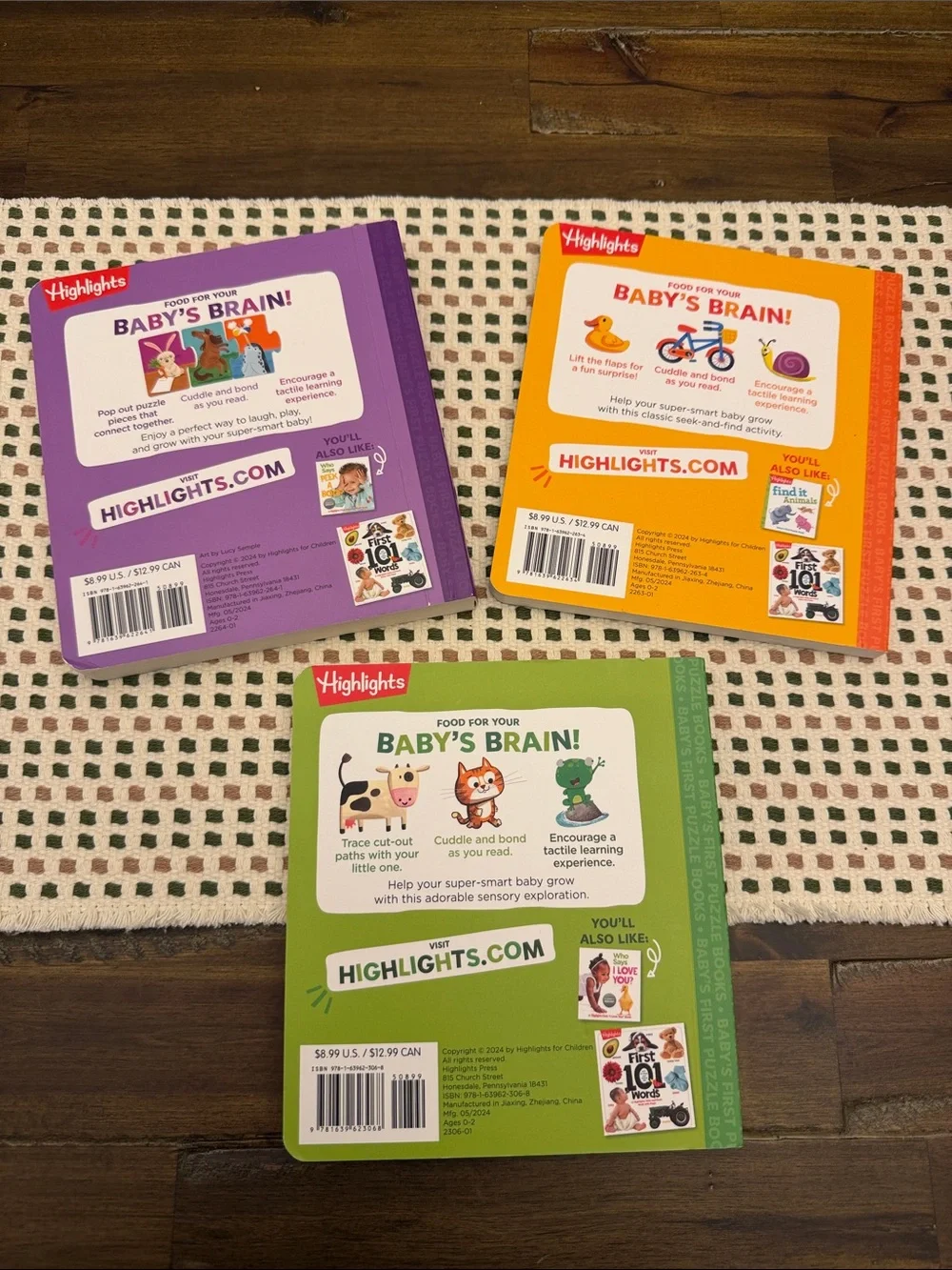 Highlights Baby's First Silly Puzzles - Purple & Multicolor